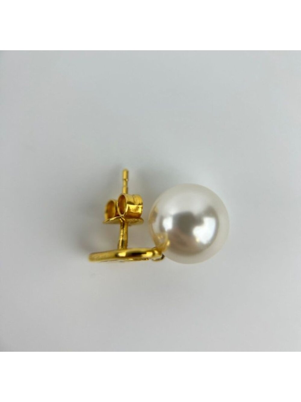 Celine Logo Triomphe Earrings Gold Vintage - Picture 13 of 16